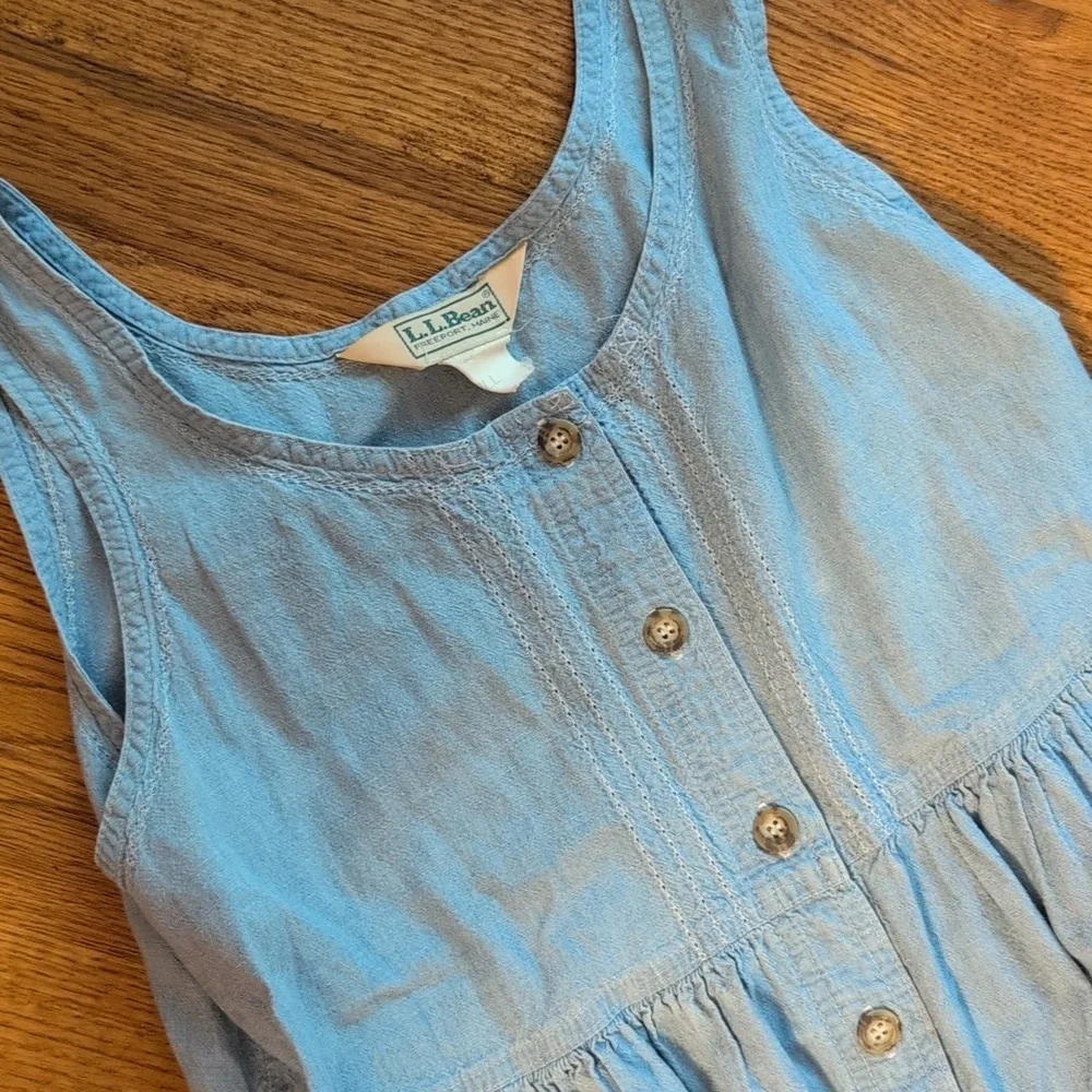 L.L. Bean Vintage Denim Dress - Picture 3 of 8